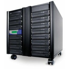 DRUCKER SCHWEIZ Extreme-Speed CD/DVD/DVD_DL 1:15 Copy Station, Disk Kopierer, mit 15 Brenner, kein PC nötig. Mit HD.