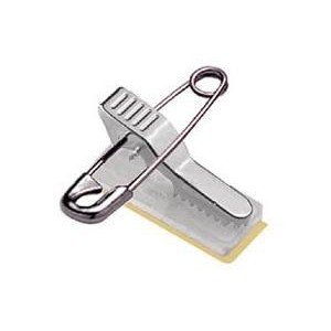 *TOP* Clip für Karten, selbstklebend mit Sicherheitsnadel UND Clip