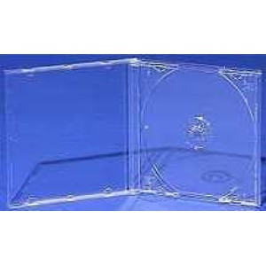 *TOP* Jewel Case MIT Tray transparent für 1 CD oder 1 DVD, for Professional, High Quality Serie