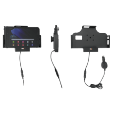 Brodit Aktive Halterung, Aktive Halterung, für Geräte mit Rugged-Boot, Zigarettenanschluss, offenes Kabelende, 3A, 12/24V, passend für: M3 Mobile SL20