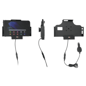 Brodit Aktive Halterung, Aktive Halterung, USB-Host, Federbolzenverriegelung, Kippdrehgelenk, Zigarettenanschluss, passend für: Samsung Galaxy Tab Active 4 Pro SM-T630/SM-T636