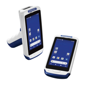 Datalogic Joya Touch 22, 2D, Gun, USB-C, BT (5.1), WLAN, NFC, Android, GMS, blau, grau