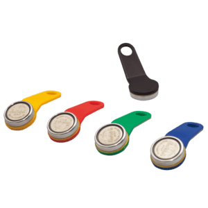 Kellnerschlüssel, grün, Magnetchip-Schlüssel für das Kellner-Schloss/iButton, die 16-stellige Nummer ist vom Hersteller fest vorgegeben, Farbe: grün
