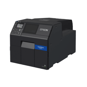 Epson ColorWorks CW-C6000Ae, Cutter, Disp., USB, Ethernet, schwarz