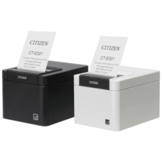 CT-E301, USB, RS232, Ethernet, 8 Punkte/mm (203dpi), Cutter, weiß