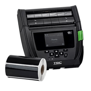 TSC Thermaflex-Etiketten, Etikettenrolle, Thermotransferband, TSC, Kunststoff, Harz, B 102mm, H 63.5mm, Rollen/Box 50 rolls/box