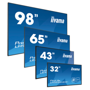 iiyama ProLite LH4375UHS-B1AG, 24/7, 4K, USB, RS232, Ethernet, WLAN, Android, RS232, schwarz