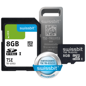 Swissbit TSE, microSD-Karte, 8 GB