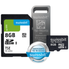 Swissbit TSE, USB, 8 GB, Technische Sicherungseinrichtung (TSE-Modul), Bauform: USB-Stick, Verschlüsselung: 384 Bit, SE Leistung (Signatur): 250 ms, Lebensdauer: 20 Mio. Signaturen, Speicherplatz: 8 GB, Zertifikatslaufzeit bis November 2028