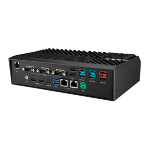 UBX-210K, USB, USB-C, poweredUSB, RS232, BT, Ethernet, WLAN, 10 IoT Enterprise, schwarz, rot