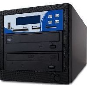 DRUCKER SCHWEIZ 1:1 Multi-Format Kopierstation,  CD + DVD + DVD DL+ USB Stick + SD + CF + MS + MMC Card, 1 Brenner