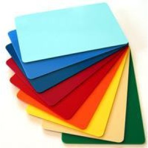 Plastikkarte APRICOT, hochglänzend, PVC Karte, lachsfarbig